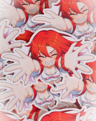 Imouri Chan 6 Year Anime Hug Sticker