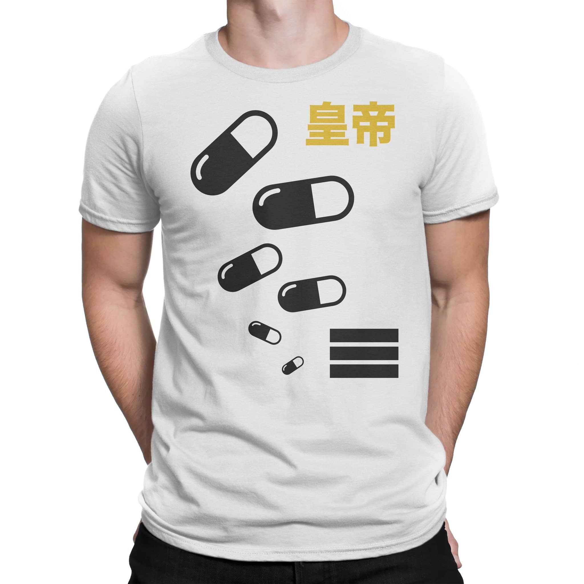 Designer Japanese T Shirt White Imouri