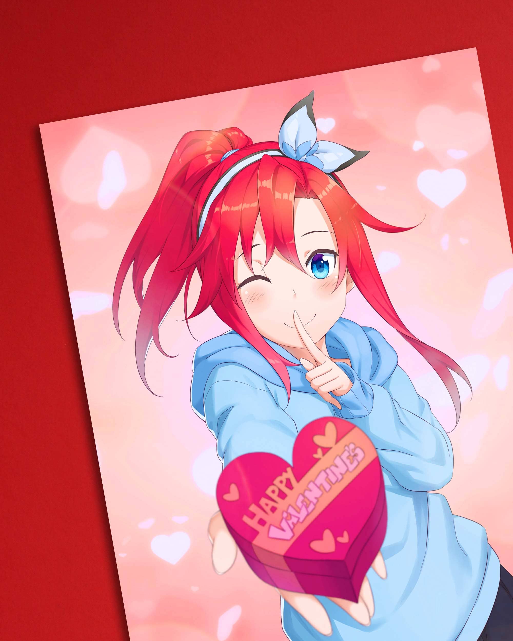 Happy Girl Anime Art Prints for Sale