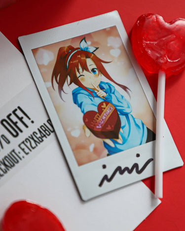 Anime Valentines Girl Polaroid