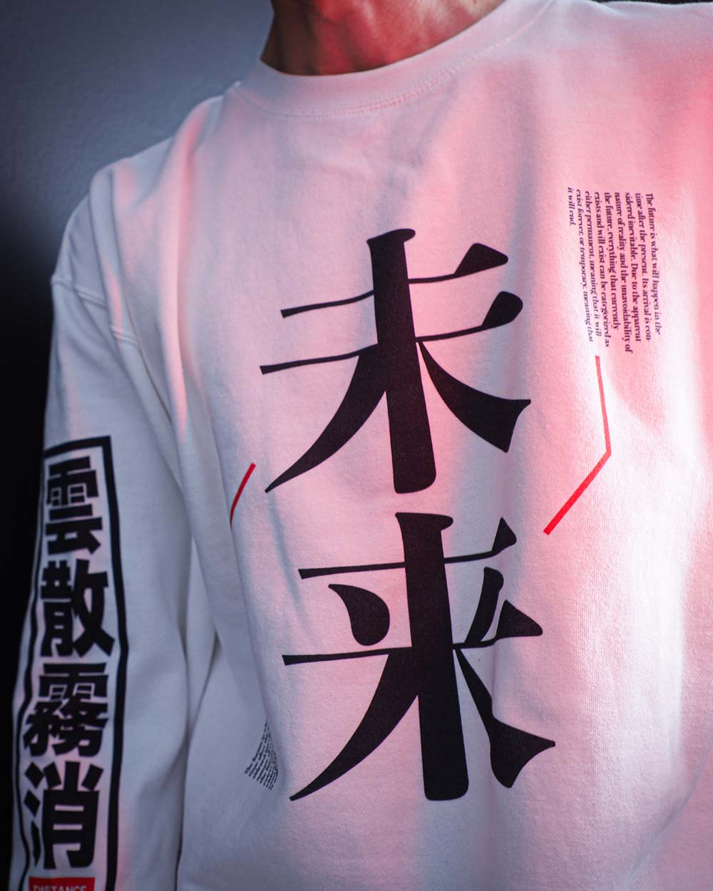 Mirai Japanese Streetwear Fleece Crew Top Sweatshirt
