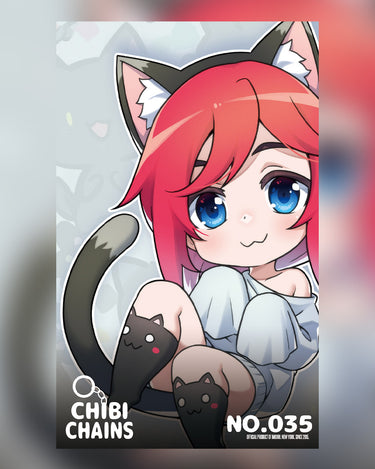 Imouri Neko Chibi Chain 36 Anime OC Keychain  