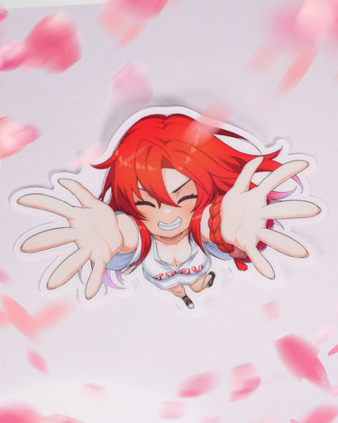 Imouri Chan 6 Year Anime Hug Sticker