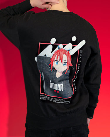 Cute 3D Anime Girl Pullover Sweatshirt