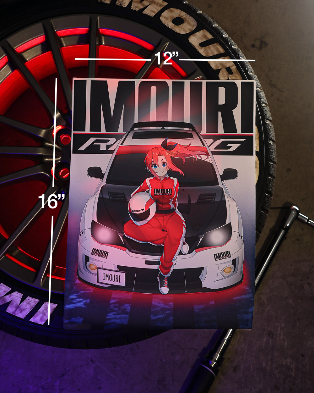 Imouri-Chan Street Racer Matte Anime Print