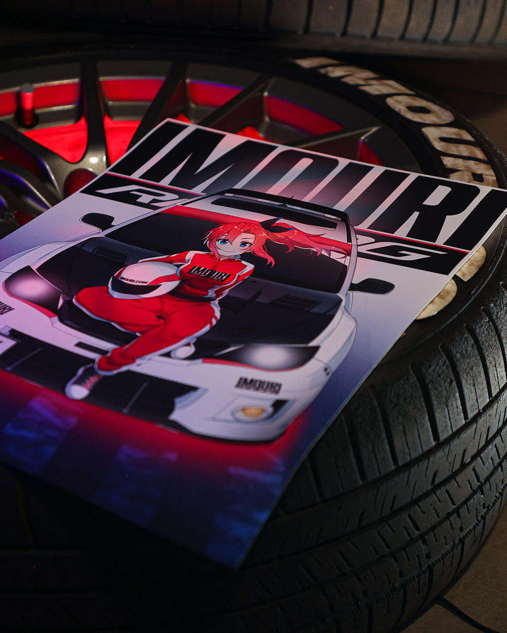 Street Racer Product Imouri-Chan Street Racer Matte Anime Print | Imouri