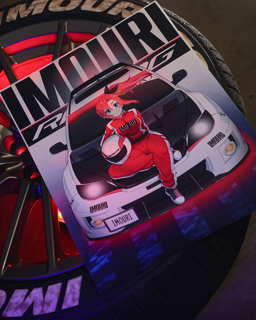 Imouri-Chan Street Racer Matte Anime Print