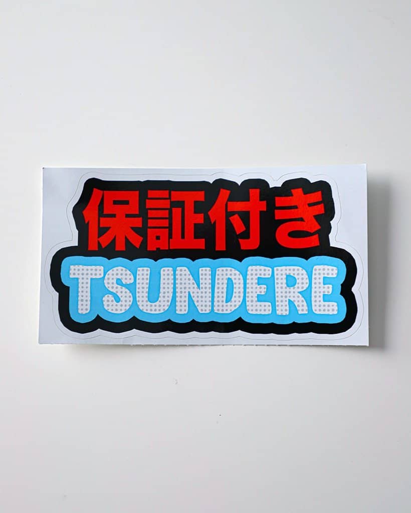 Certified Tsundere Anime Itasha Decal Sticker 