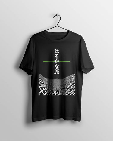 Japanese Streetwear T Shirt Black Imouri