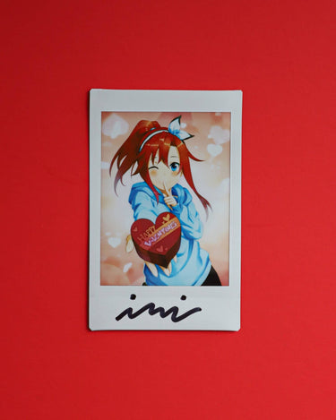 Anime Valentines Girl Polaroid