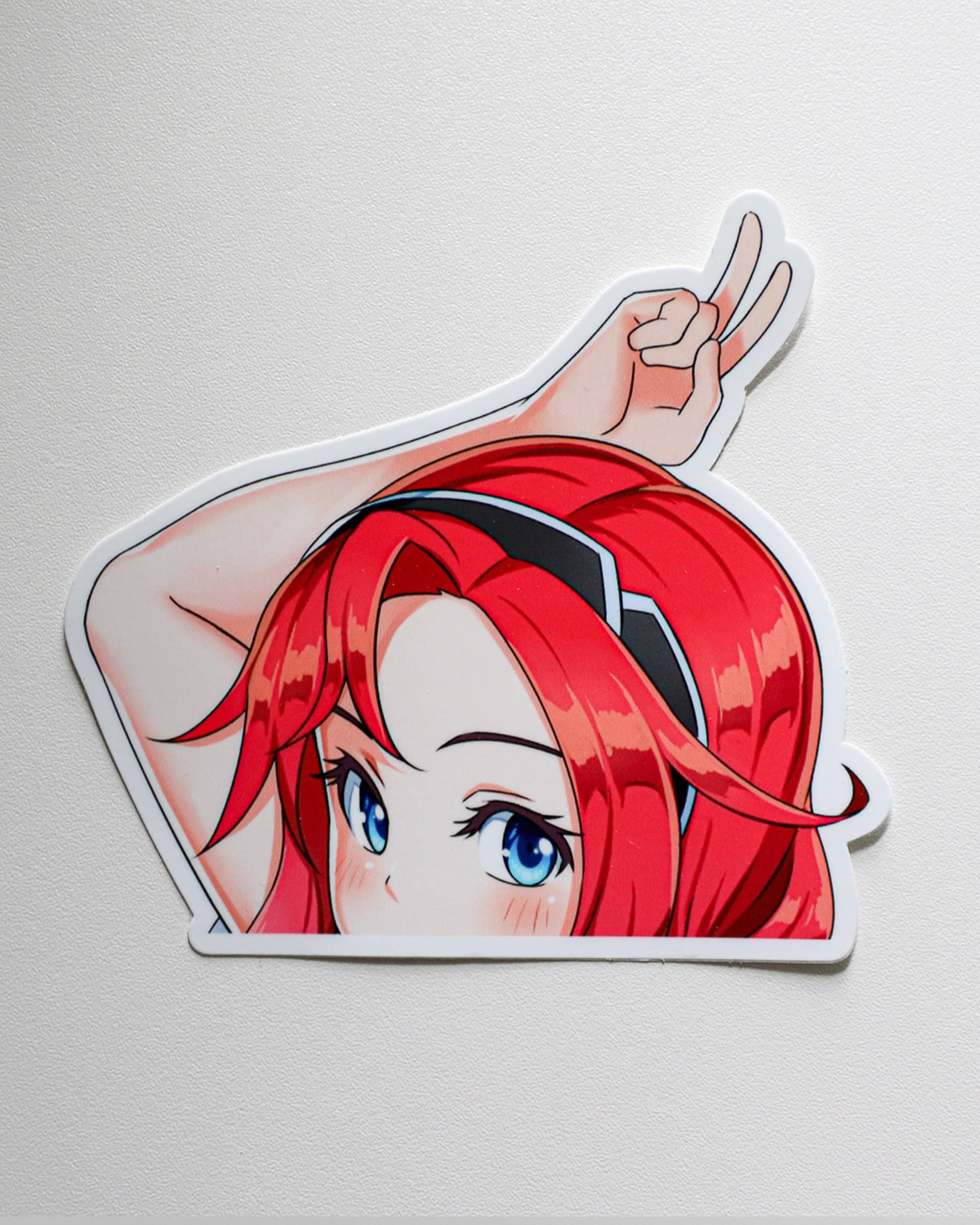 Menhera-chan peeker - Peeking anime girl | Sticker