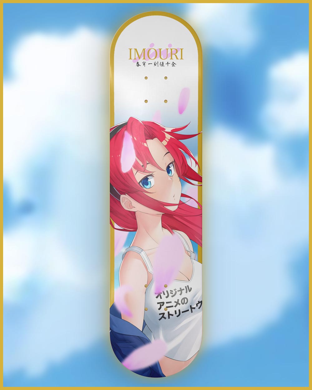 Anime Skateboard Deck - Imouri Sakura Graphic | Imouri