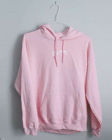 Pink Anime Girl Lineart Hoodie